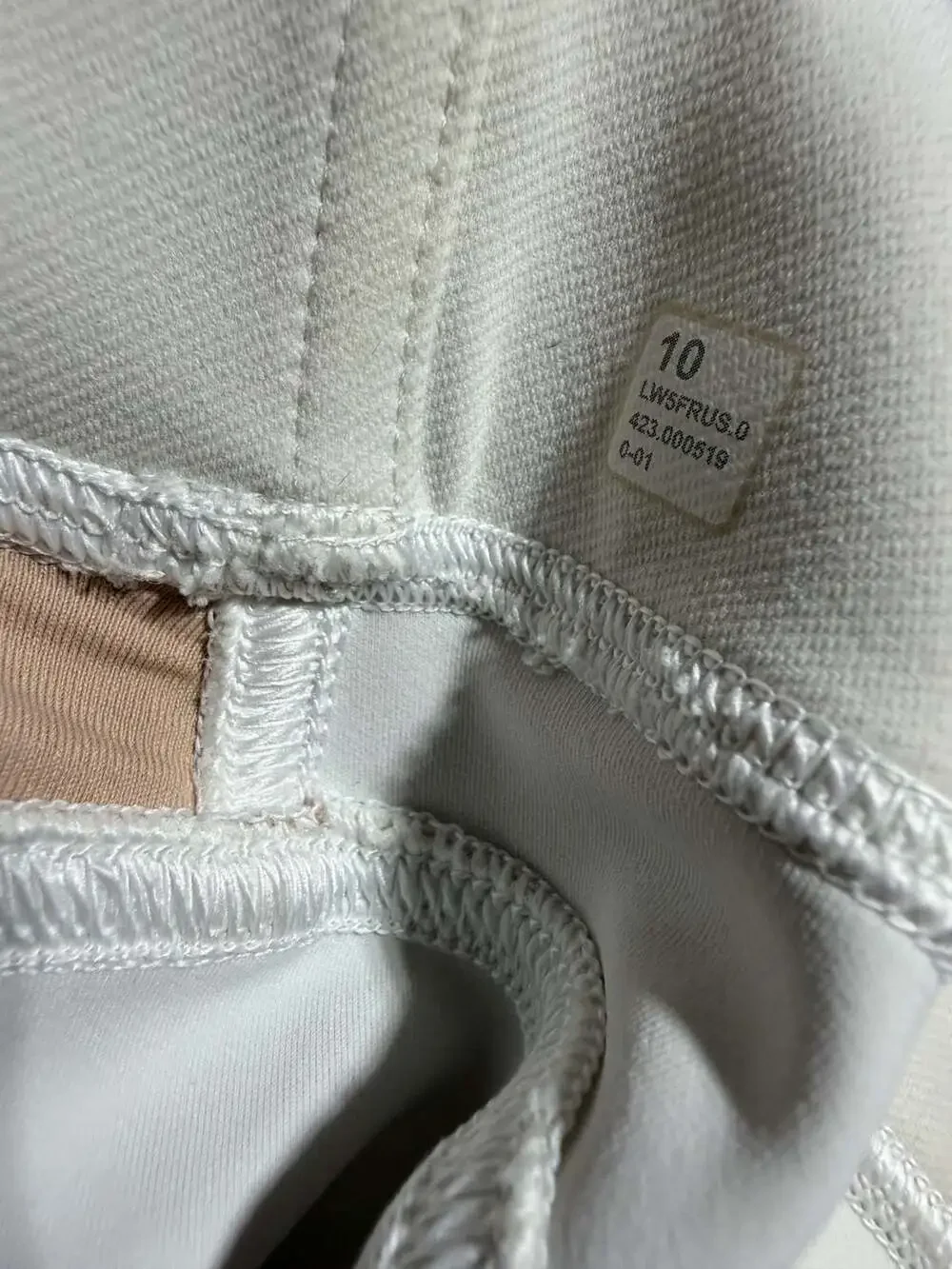 Lululemon Women's Clear The Court High-Rise White Leggings, Size 10